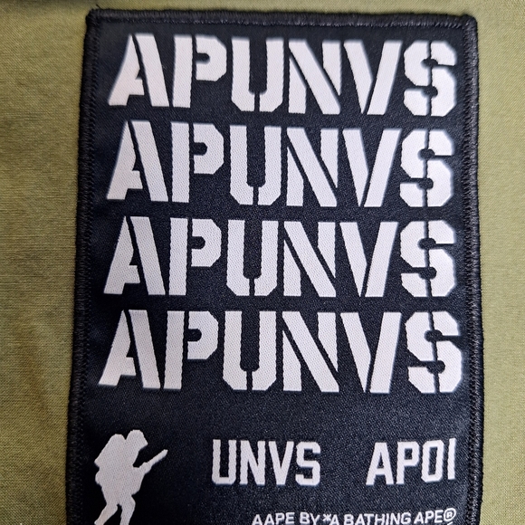 A Bathing Ape Brand " The Camo Ape" button-down short sleeve unity shirt size L. - Picture 7 of 16